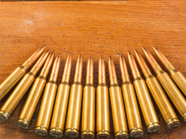 Muitas balas na madeira Imagem De Stock