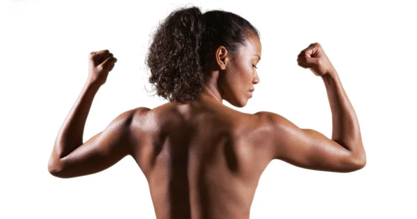 Zole Dikiz Karışık Irk Kadın Atlet — Stok fotoğraf