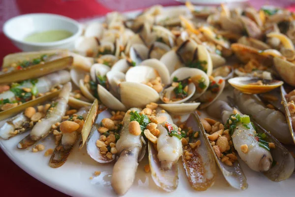 Deliciosos e saudáveis frutos do mar — Fotografia de Stock