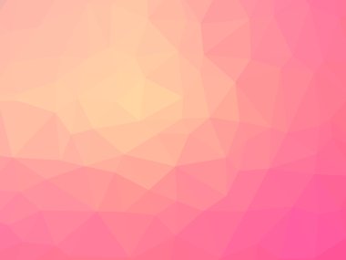 Soyut turuncu pembe degrade çokgen şeklinde arka plan
