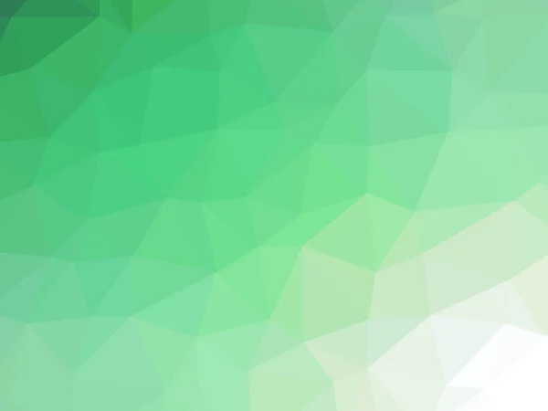 Grön vit gradient polygon formade bakgrund — Stockfoto