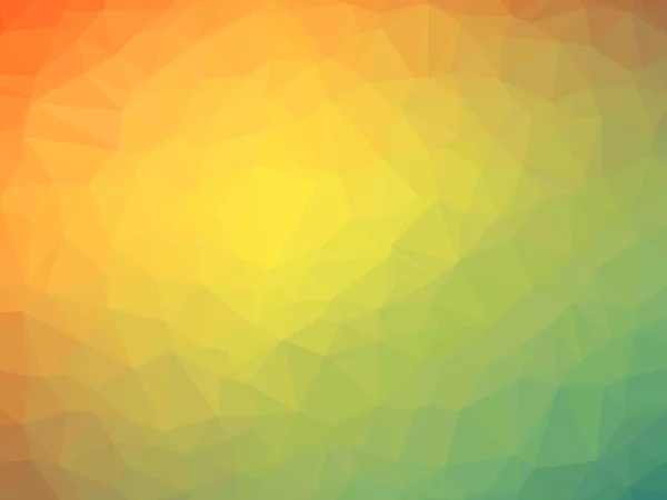 Rainbow orange grön gradient polygon formade bakgrund — Stockfoto