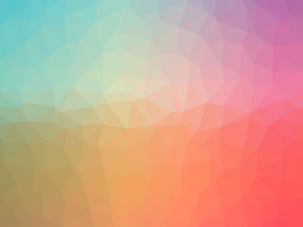 抽象彩虹橙色蓝色粉红色梯度多边形形状的背 gr — 图库照片