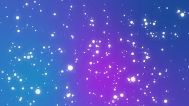 Mor mavi bir arka plan karşı düşme parlayan beyaz kar taneleri