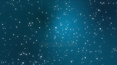 Gece gökyüzü parlak yıldız deniz mavisi üzerinde gradyan arka planı mavi