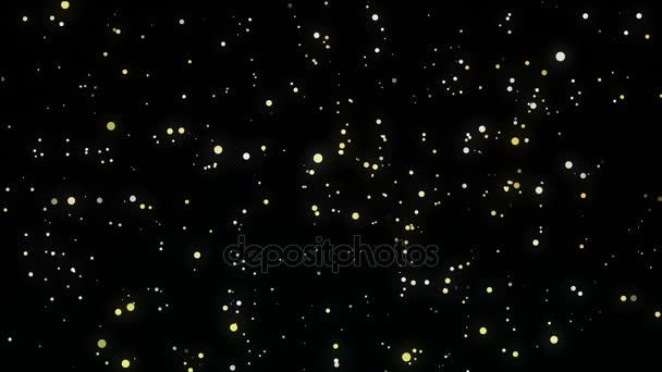 Night sky sparkling stars animation — Stock Video