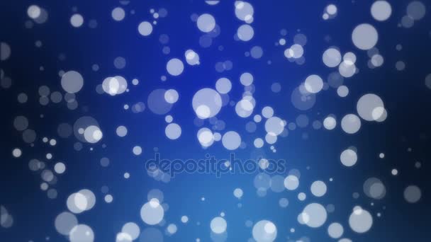 Fond de vacances bleu foncé avec des lumières bokeh 