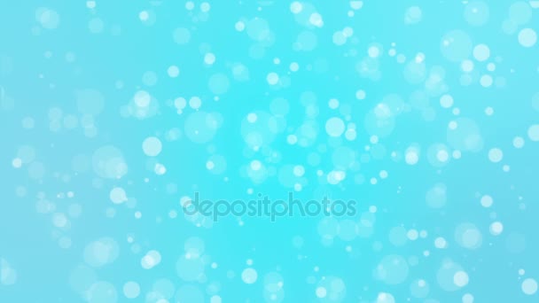 Abstrato azul feriado fundo com animado bokeh luzes — Vídeo de Stock