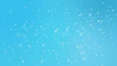 Düşen animasyonlu snowlakes ile mavi arka plan
