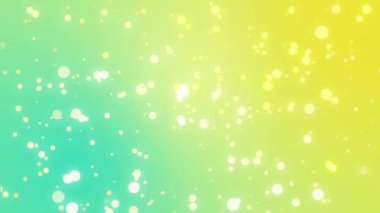 Işıltılı parçacıklar arasında deniz mavisi hareketli arka plan sarı