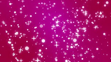 Pembe bir arka plan üzerinde parlak yıldız