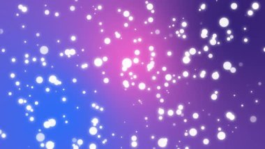 Hafif parçacıklar arasında mor mavi pembe arka plan hareketli