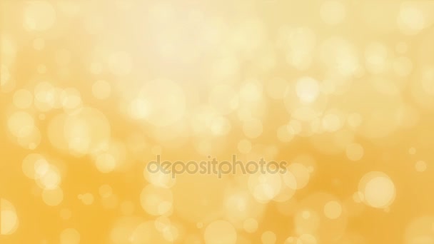 Desfocado fundo amarelo bokeh dourado — Vídeo de Stock