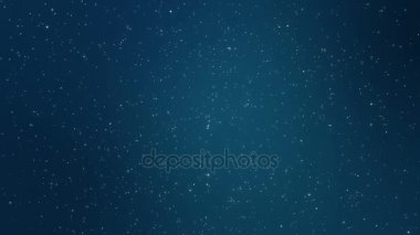 Kış gece gökyüzü yıldızlarla dolu