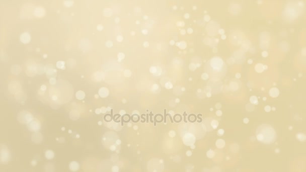 Gouden bokeh achtergrond met flikkerende verlichting — Stockvideo