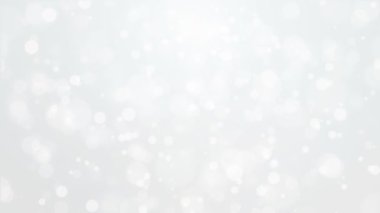 Gümüş beyaz arka plan ışık bokeh parçacıkları ile