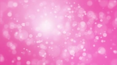 Işık bokeh parçacıkları ile pembe arka plan