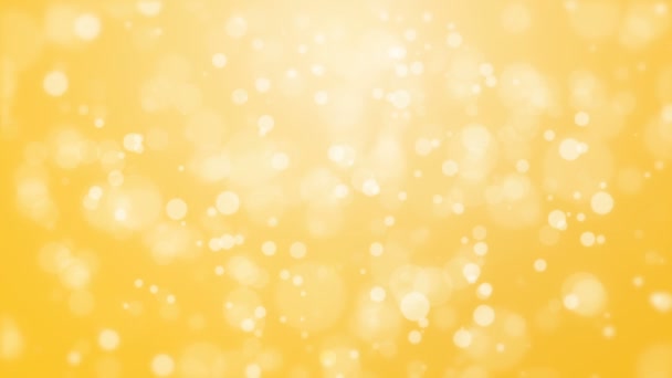 Fond jaune brillant avec des particules de lumière 