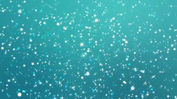 Glitzernder blauer teal glitter Hintergrund — Stockvideo