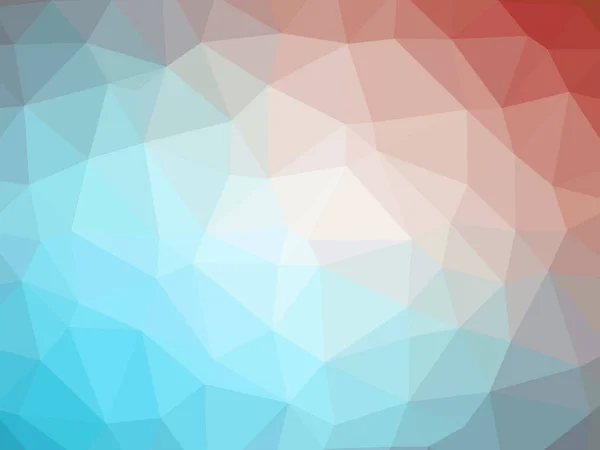 Abstrakter roter blauer Farbverlauf niedriger polygonförmiger Hintergrund — Stockfoto