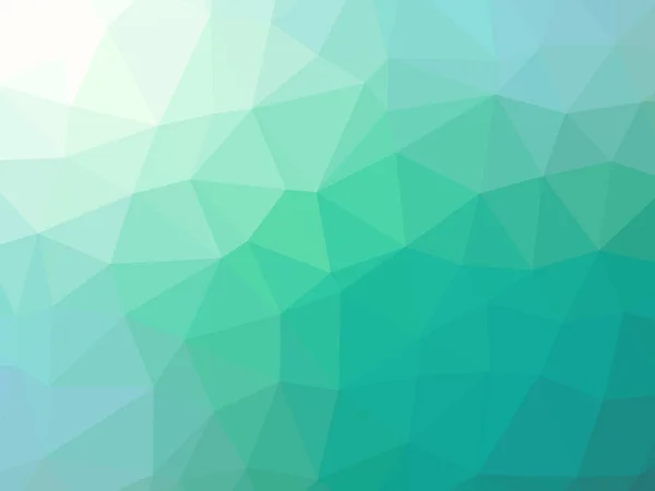 Gradiente teal verde abstrato fundo triangular poligonal — Fotografia de Stock