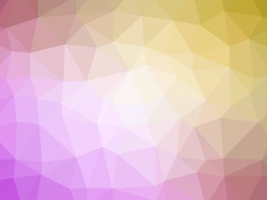 Arka plan pembe sarı degrade çokgen şeklinde