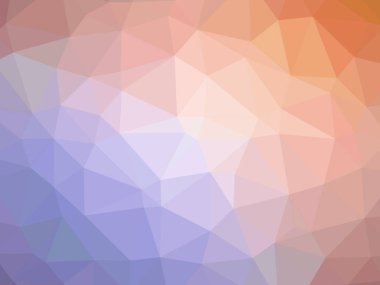 Soyut turuncu mor degrade çokgen şeklinde arka plan