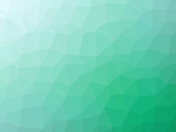 Зеленый бирюзовый абстрактный многоугольник
