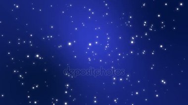 Yıldızlı gökyüzü hareketli arka plan