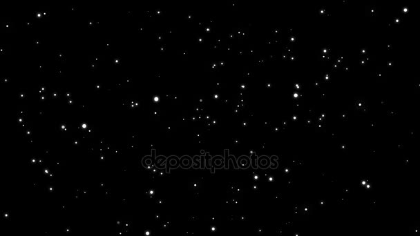 Nachthimmel mit Sternen animierten Hintergrund — Stockvideo