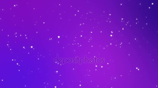 Cielo stellato notte animato sfondo — Video Stock