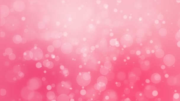 Romántico fondo rosa bokeh — Vídeo de stock