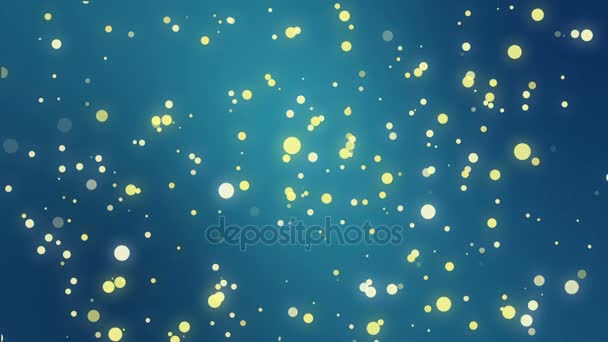 Sparkly blue yellow background — Stock Video