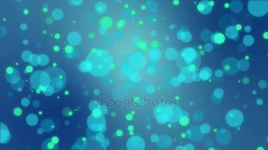 Yeşil kabarcık mavi arka plan