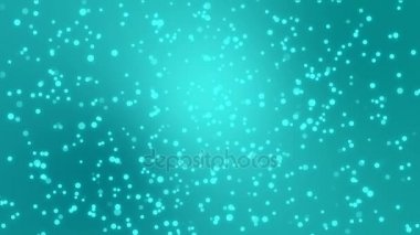 Deniz mavisi mavi arka plan ile parlak ışık parçacıkları glitter.