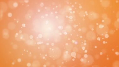 Portakal altın bokeh arka plan ışık parçacıkları yüzen ile.