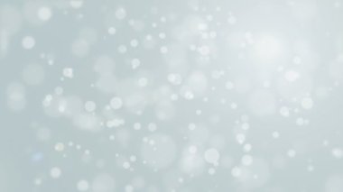 Gümüş gri beyaz bokeh arka plan ışık parçacıkları yüzen ile.