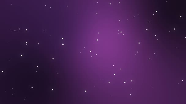 Dark Purple Night Sky Graphic Sparkling Animated Stars — Stock Video