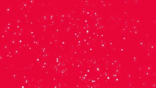 Animerad Röd Rosa Glitter Bakgrund Med Gnistrande Ljus Partiklar — Stockvideo