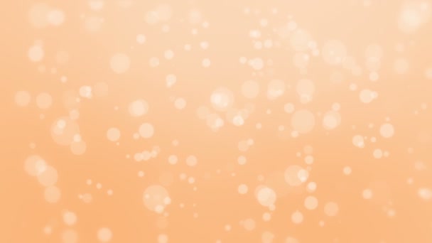 Animated Orange Bokeh Background Floating Light Particles — 비디오