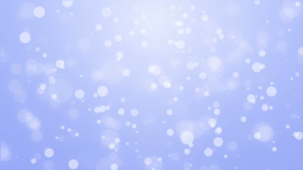 Animated Glowing Bokeh Particles Floating Light Purple Blue Background — 비디오