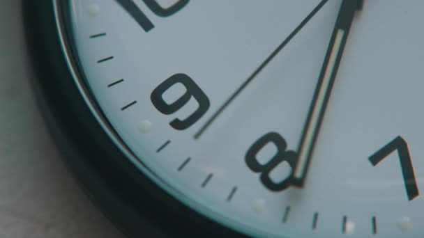 Horloge, secondes mains en mouvement — Video