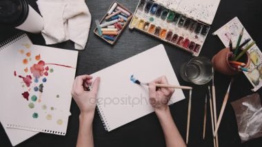 Çizim kişi atış yukarıdan