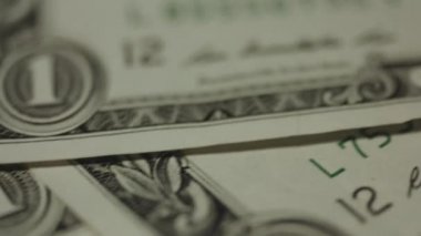 Bir dolarlık banknot portre. 4 k görüntüleri kayar
