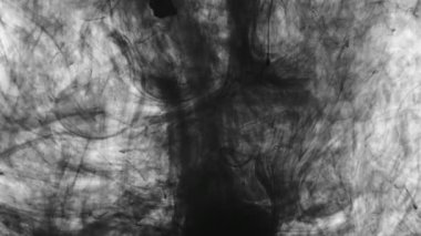 Siyah boya suya düşer