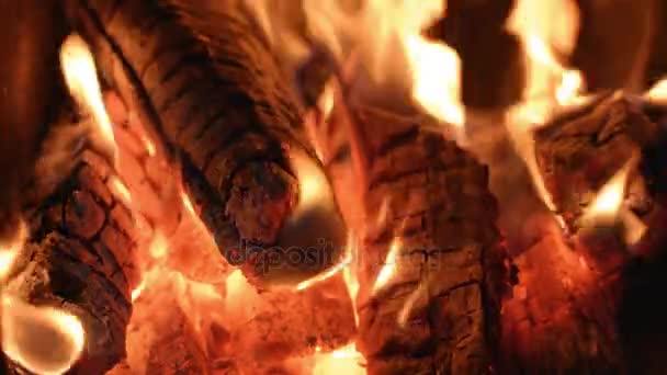 火焰的余烬 — 图库视频影像