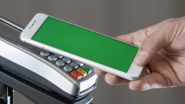 스마트폰으로 비접촉 식 지불 — 비디오