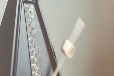 Color shot of a vintage metronome clipart