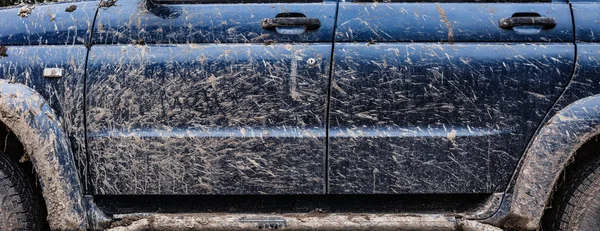 Side view of the dirty car — Stock Photo, Image