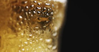 Buğulu cam soğuk ışık bira ile